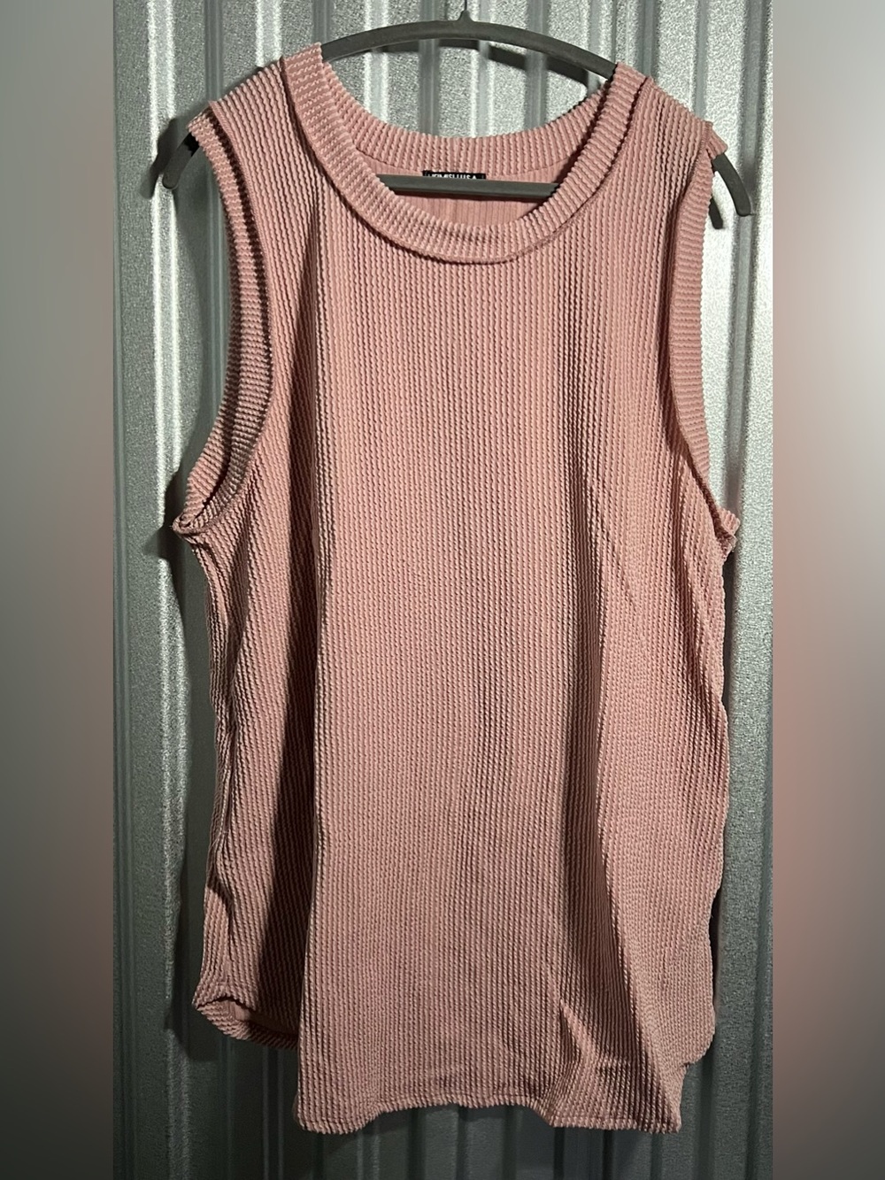 HEIMISH USA Dusty Pink Ribbed Sleeveless Tank NWOT. 3X